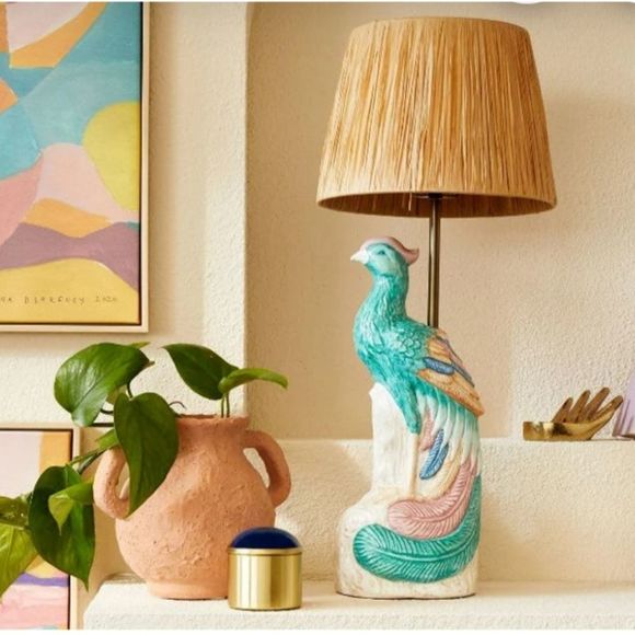 Opalhouse Accents Opalhouse X Jungalow Ceramic Peacock Table Lamp
